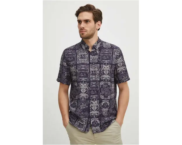 Medicine camasa barbati, cu guler clasic, regular