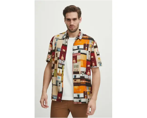 Medicine camasa barbati, cu guler clasic, regular