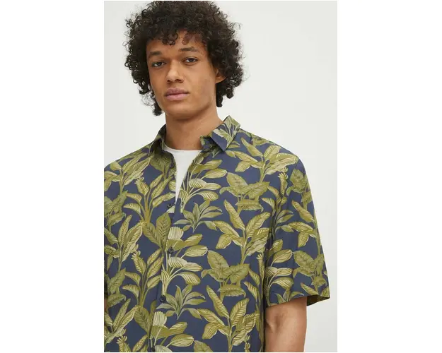 Medicine camasa barbati, cu guler clasic, regular