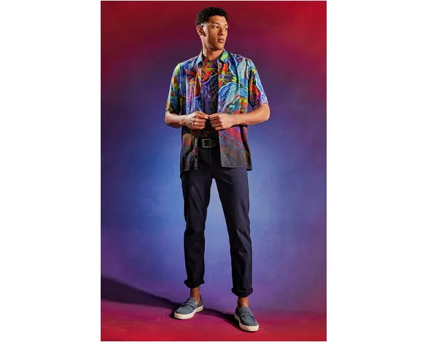 Medicine camasa barbati, cu guler clasic, relaxed