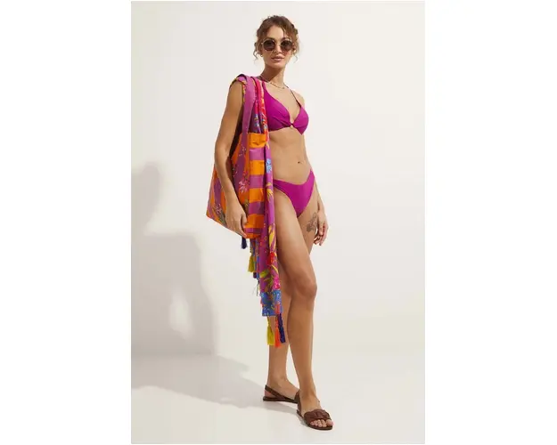 Medicine costum de baie din doua piese culoarea roz