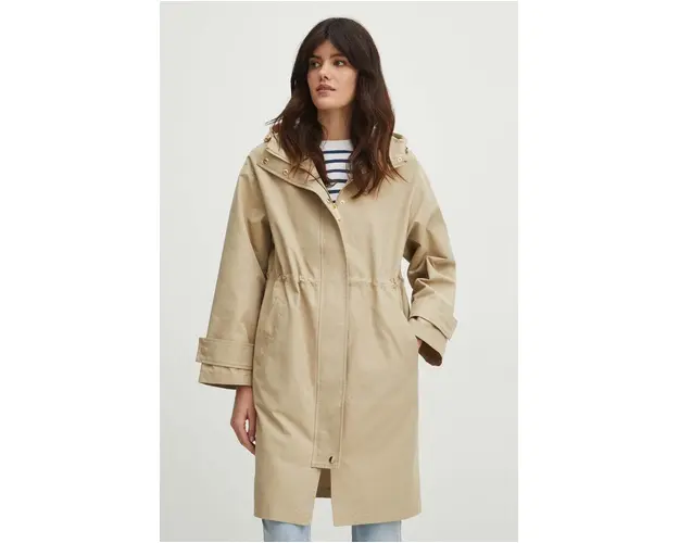 Medicine hanorac femei, culoarea bej, de tranzitie