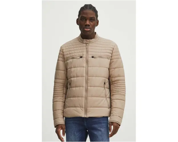 Medicine geaca barbati, culoarea bej, de tranzitie