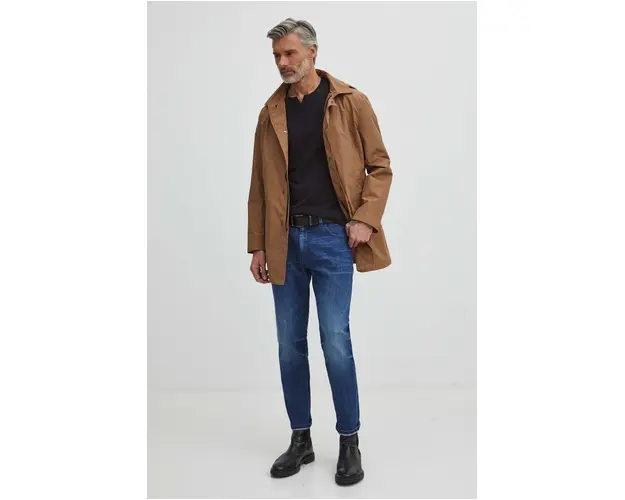 Medicine geaca barbati, culoarea bej, de tranzitie