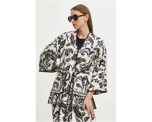 Medicine kimono femei, culoarea bej, modelator