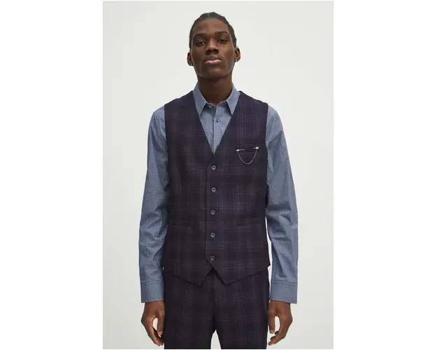 Medicine vesta barbati, culoarea bleumarin