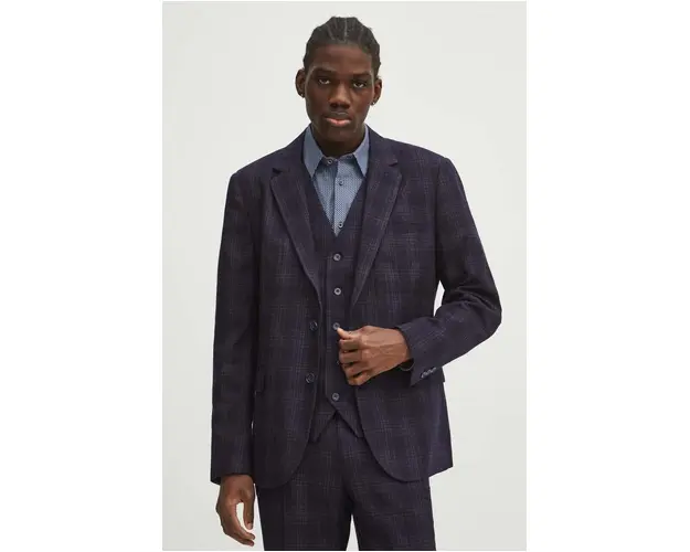 Medicine sacou barbati, culoarea bleumarin