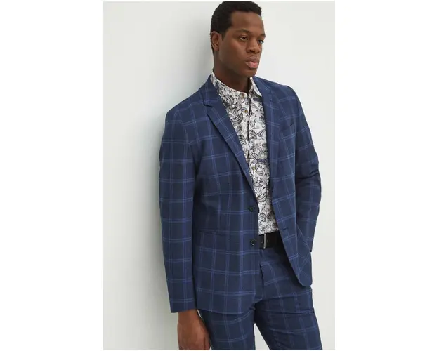 Medicine sacou barbati, culoarea bleumarin