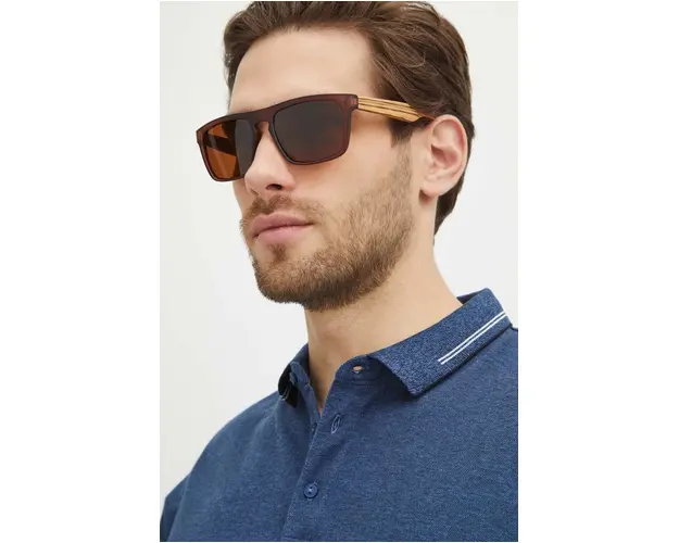 Medicine ochelari de soare barbati, culoarea maro