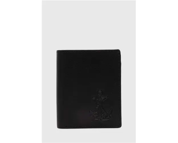 Medicine portofel de piele barbati, culoarea negru