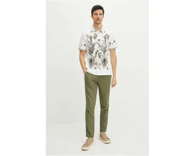 Medicine tricou polo barbati, culoarea alb, modelator