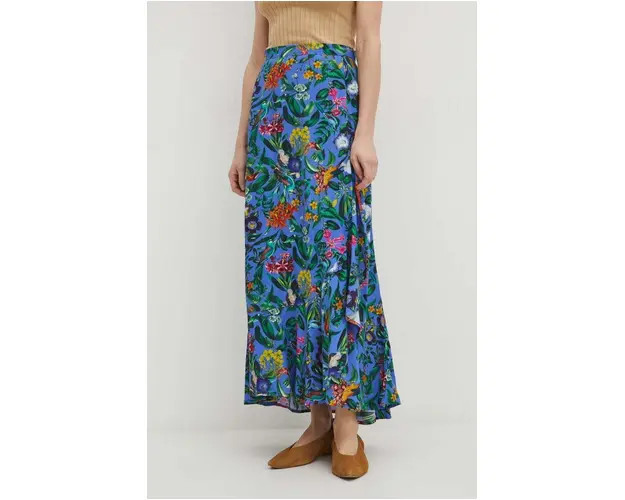 Medicine fusta culoarea violet, maxi, evazati