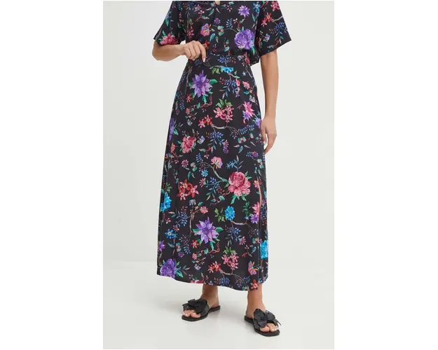 Medicine fusta culoarea negru, maxi, evazati