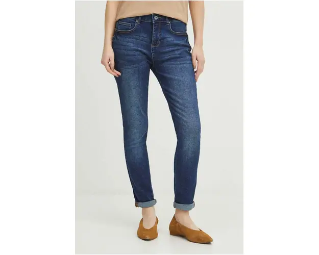 Medicine jeans femei, culoarea bleumarin