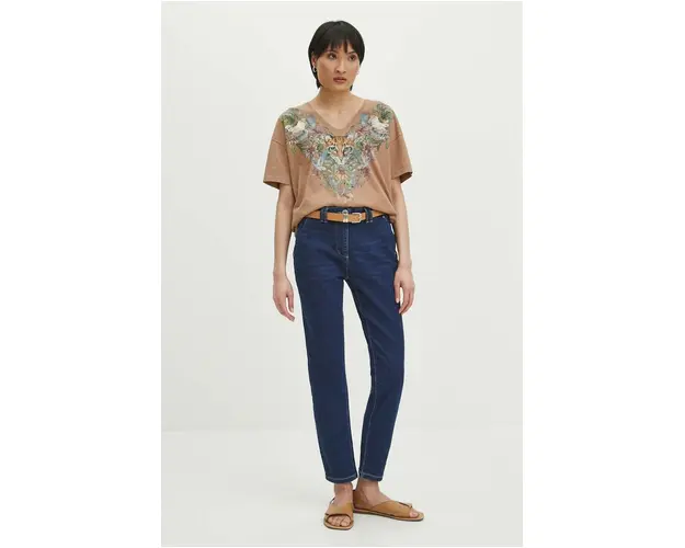 Medicine jeans femei, culoarea bleumarin