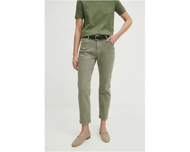 Medicine jeansi femei, culoarea verde