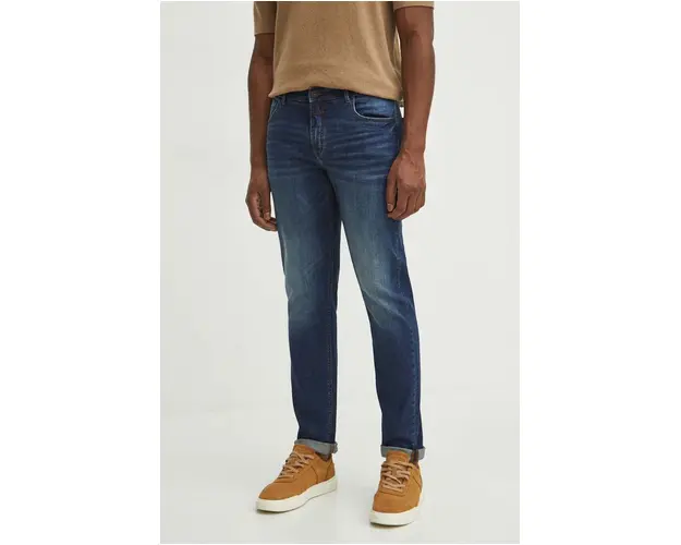 Medicine jeans barbati, culoarea bleumarin