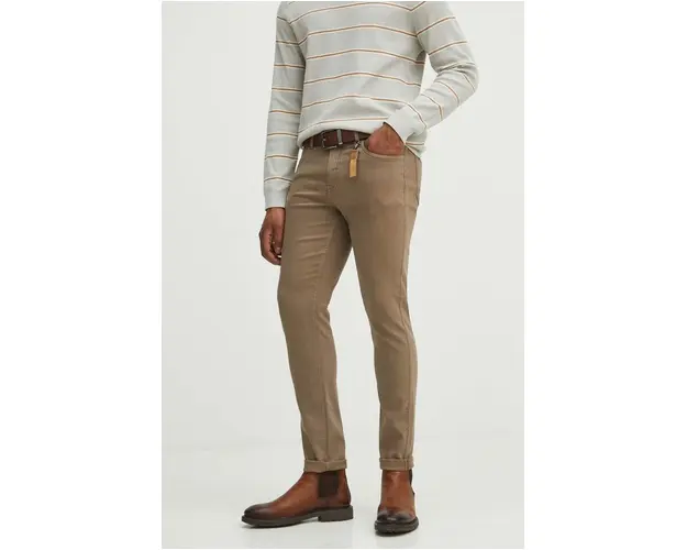 Medicine jeansi barbati, culoarea bej