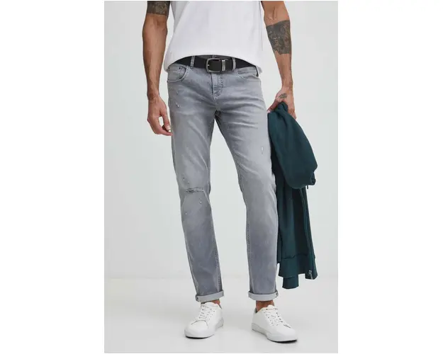 Medicine jeansi barbati, culoarea gri