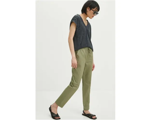 Medicine pantaloni femei, culoarea verde