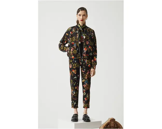 Medicine pantaloni de trening femei, culoarea negru, modelator
