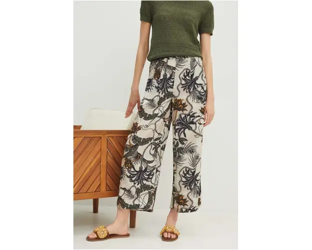 Medicine pantaloni femei, fason culottes, high waist