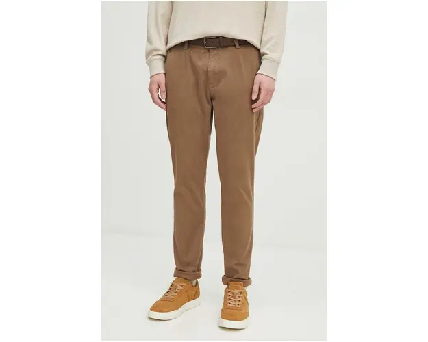 Medicine pantaloni barbati, culoarea maro, mulata