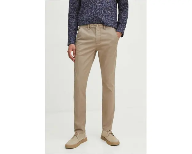 Medicine pantaloni barbati, culoarea maro, mulata