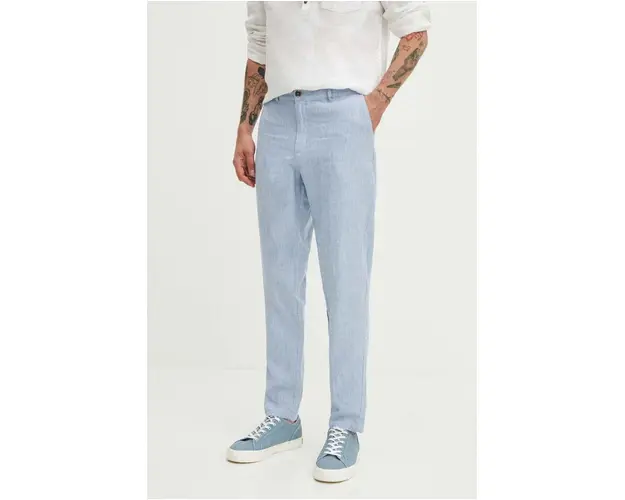 Medicine pantaloni din in barbati, drept