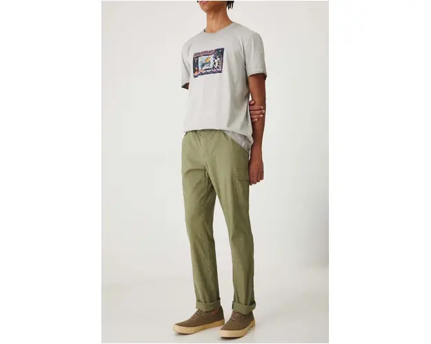 Medicine pantaloni barbati, culoarea verde, mulata