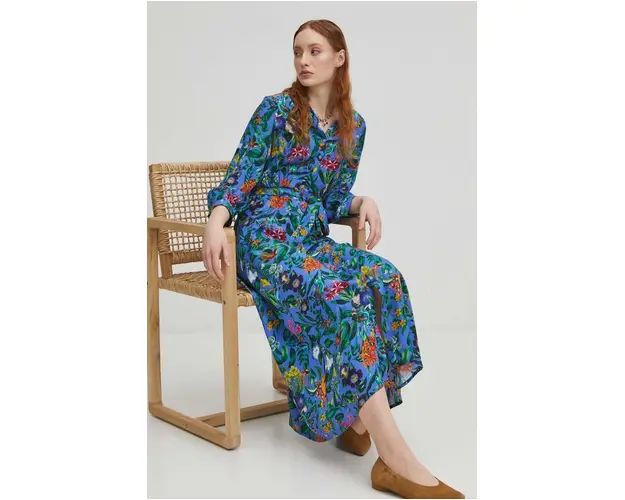 Medicine rochie culoarea violet, midi, evazati