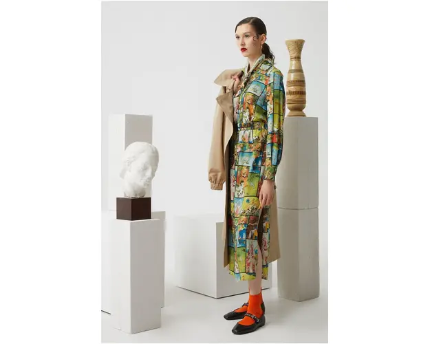 Medicine rochie maxi, evazati