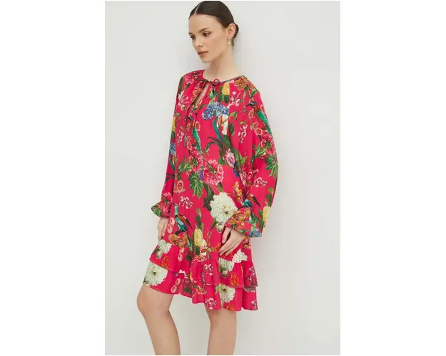 Medicine rochie culoarea roz, mini, oversize