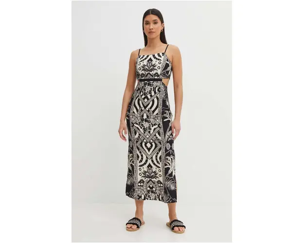 Medicine rochie culoarea negru, midi, mulata