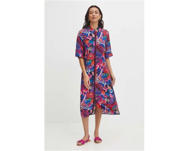 Medicine rochie midi, drept