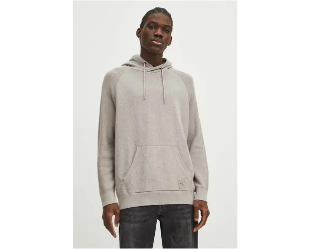 Medicine pulover de bumbac barbati, culoarea bej