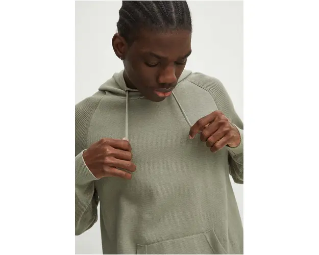 Medicine pulover de bumbac barbati, culoarea verde