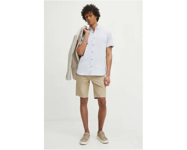 Medicine pantaloni scurti barbati, culoarea bej