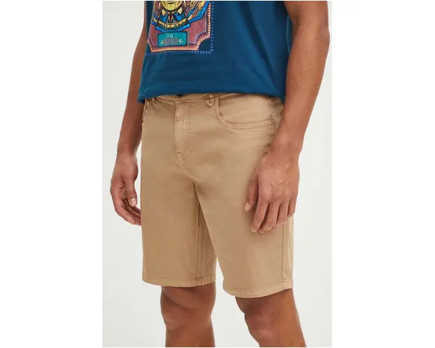 Medicine pantaloni scurti barbati, culoarea bej