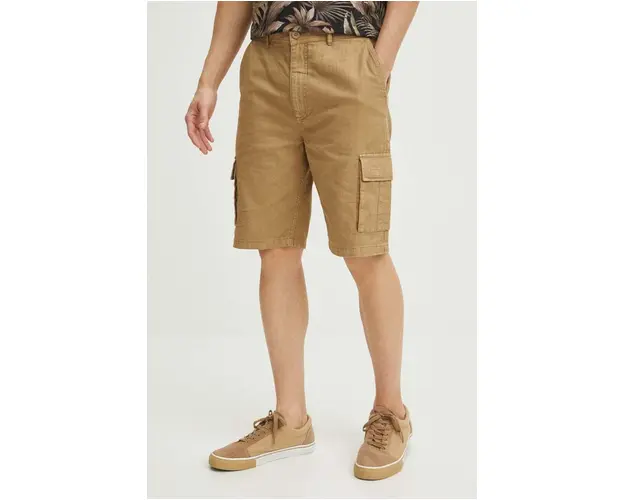 Medicine pantaloni scurti din bumbac barbati, culoarea maro