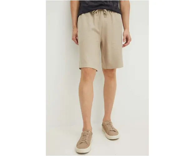 Medicine pantaloni scurti din bumbac culoarea bej