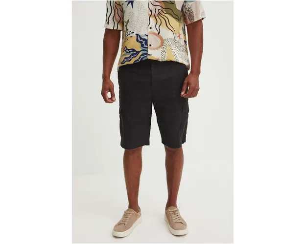 Medicine pantaloni scurti barbati, culoarea negru