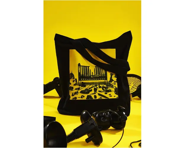 Medicine geanta de bumbac culoarea negru