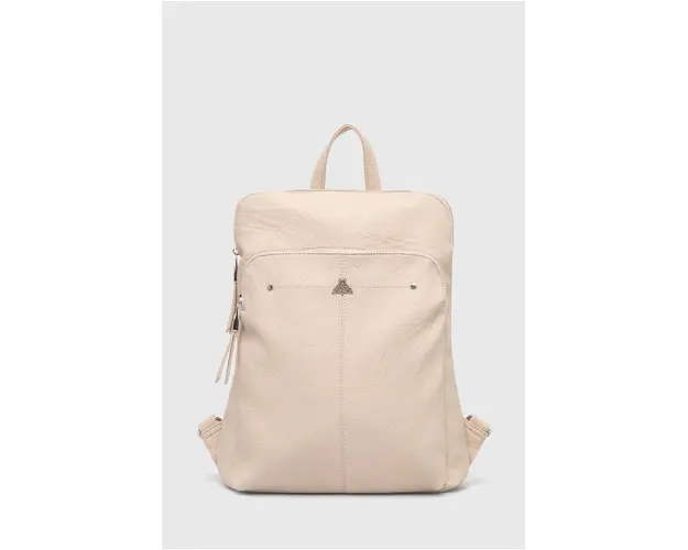 Medicine rucsac femei, culoarea bej, mare, neted