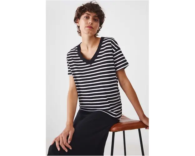 Medicine tricou din bumbac femei, culoarea negru
