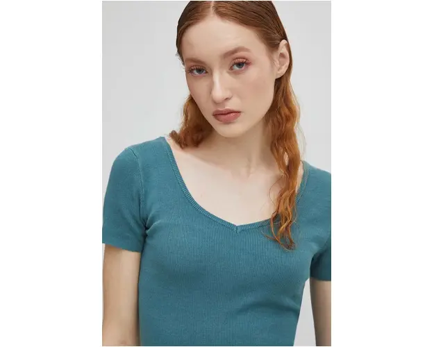 Medicine tricou femei, culoarea verde