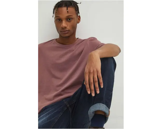 Medicine tricou din bumbac barbati, culoarea roz, modelator