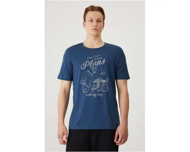 Medicine tricou din bumbac barbati, culoarea verde, cu imprimeu