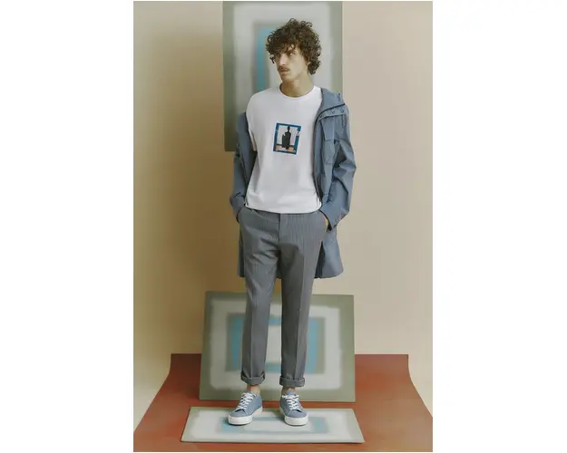 Medicine tricou din bumbac barbati, culoarea alb, cu imprimeu