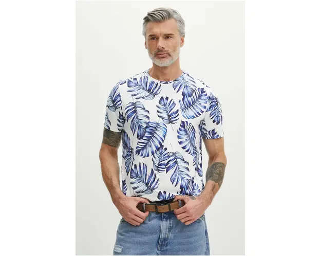 Medicine tricou din bumbac barbati, culoarea alb, modelator